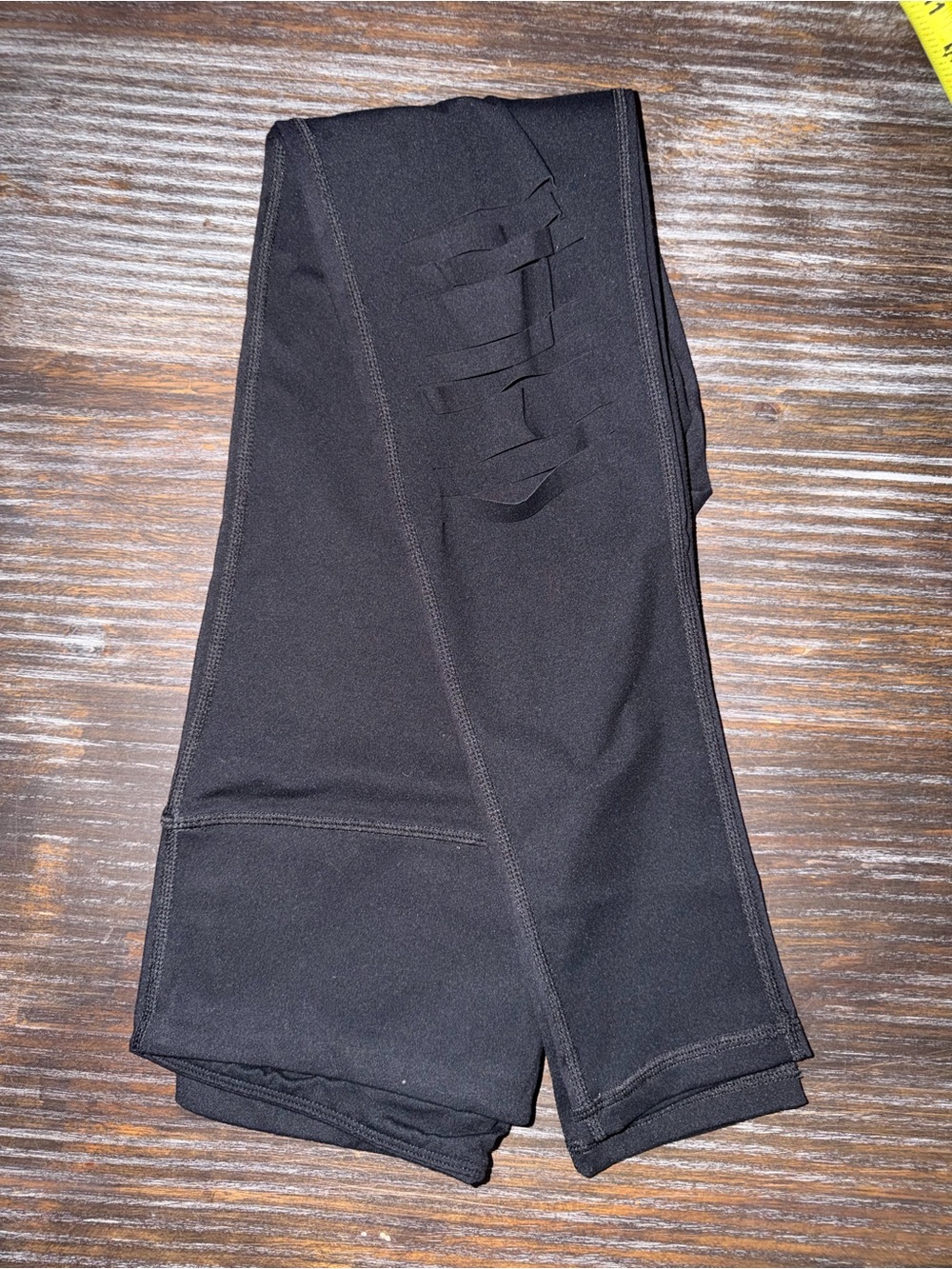 Urban Daizy Black High Waist Distressed Knee Leggings NWOT